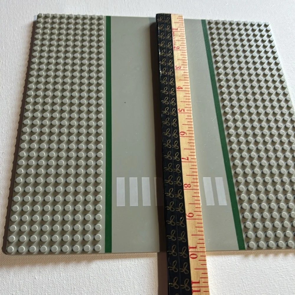LEGO City  Road Base Plates LEGO City Street Gray Curve Crosswalk Straight 1978